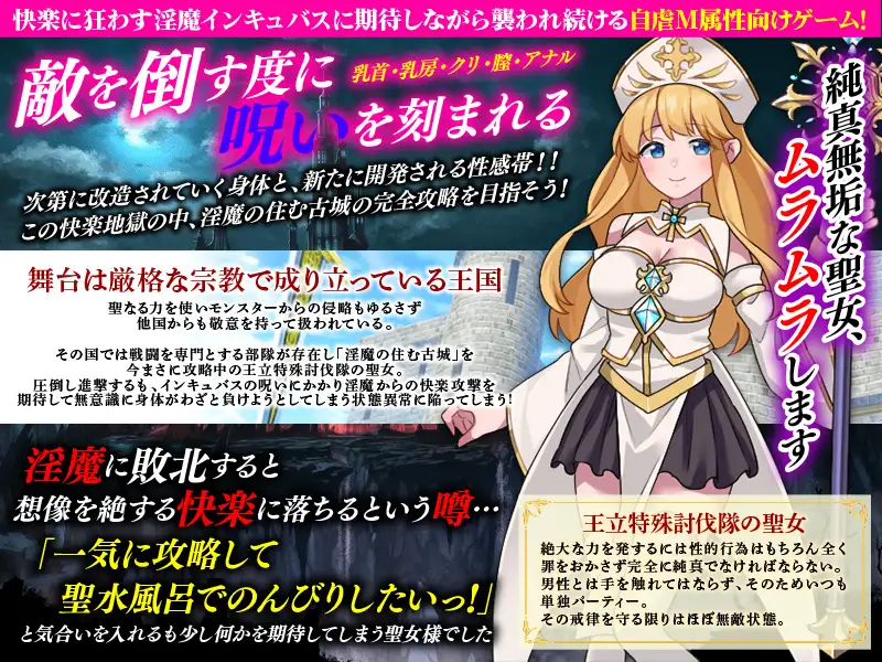 新作[探索RPG/异种X/奇幻] 敏感带培育SLG 梦魔的诅咒 性感帯育成SLG インキュバスの呪い 内嵌AI汉化版+作弊码 [AI汉化410M]