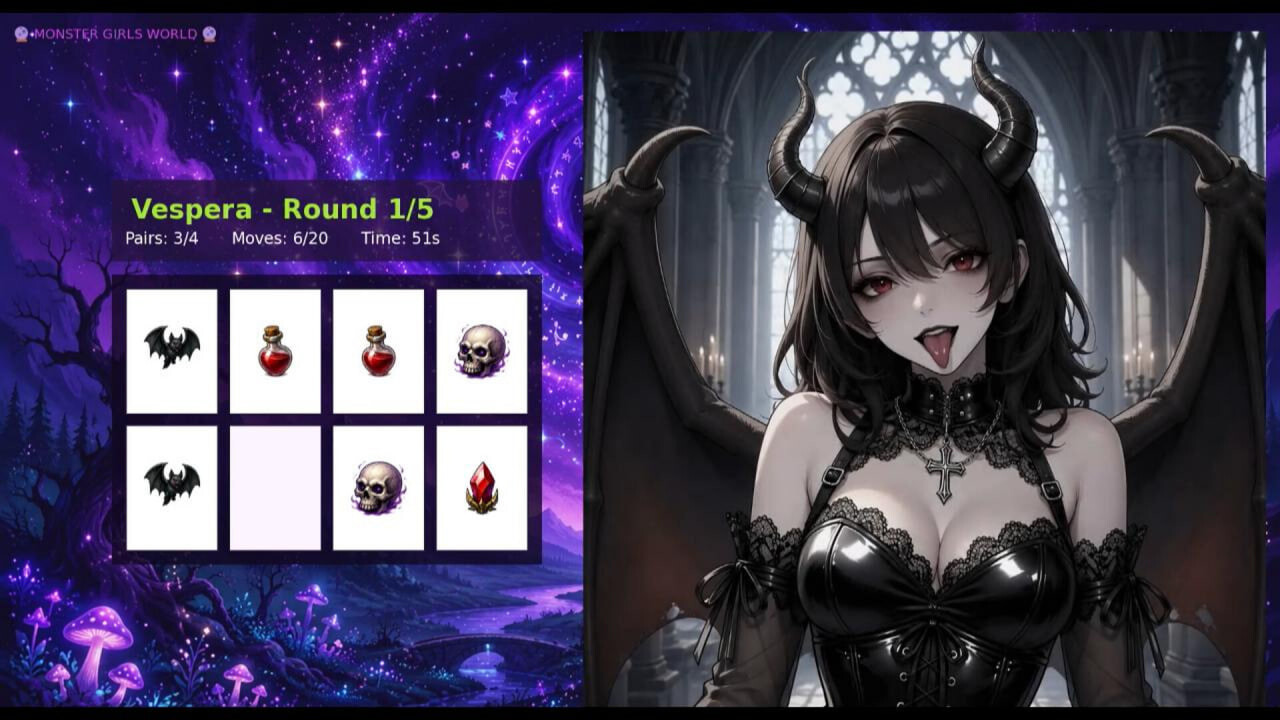 新作[日式SLG/动态] 脱衣记忆：魔物娘世界 Strip Memory Monster Girls World 官中步兵版 [2.10G]