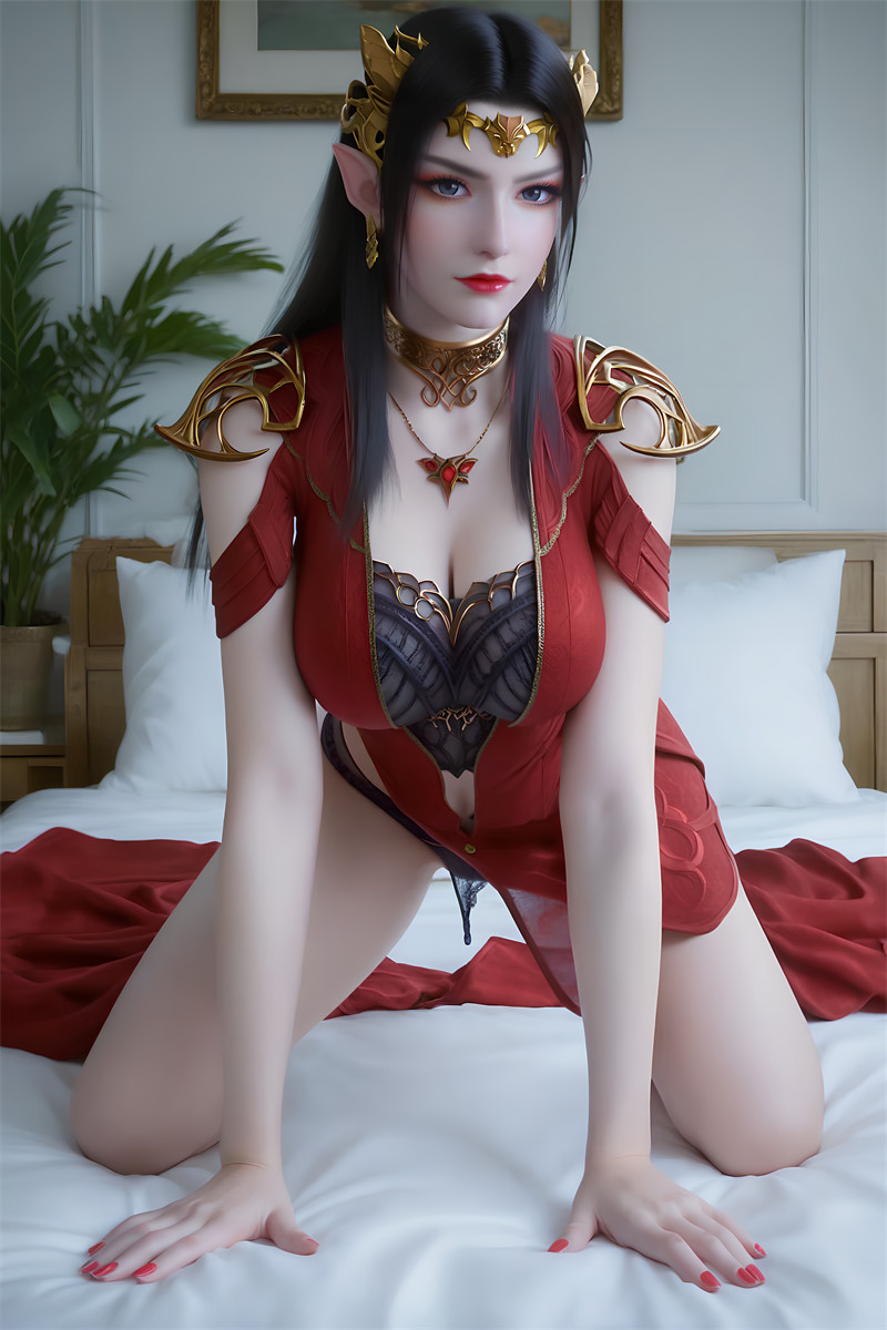 [125]精致AI绘画-斗破苍穹-美杜莎-制服大长腿