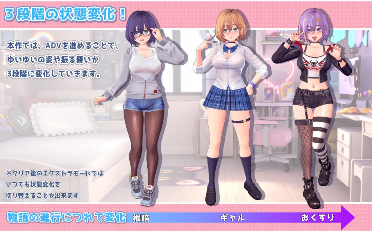 新步兵[互动SLG/3D作品/动态] 唯唯的心跳不已♡自慰直播日记 ゆいゆいのドキドキ♡おなにー配信日記 v1.1.2 AI汉化版 去码版 [2.20G]